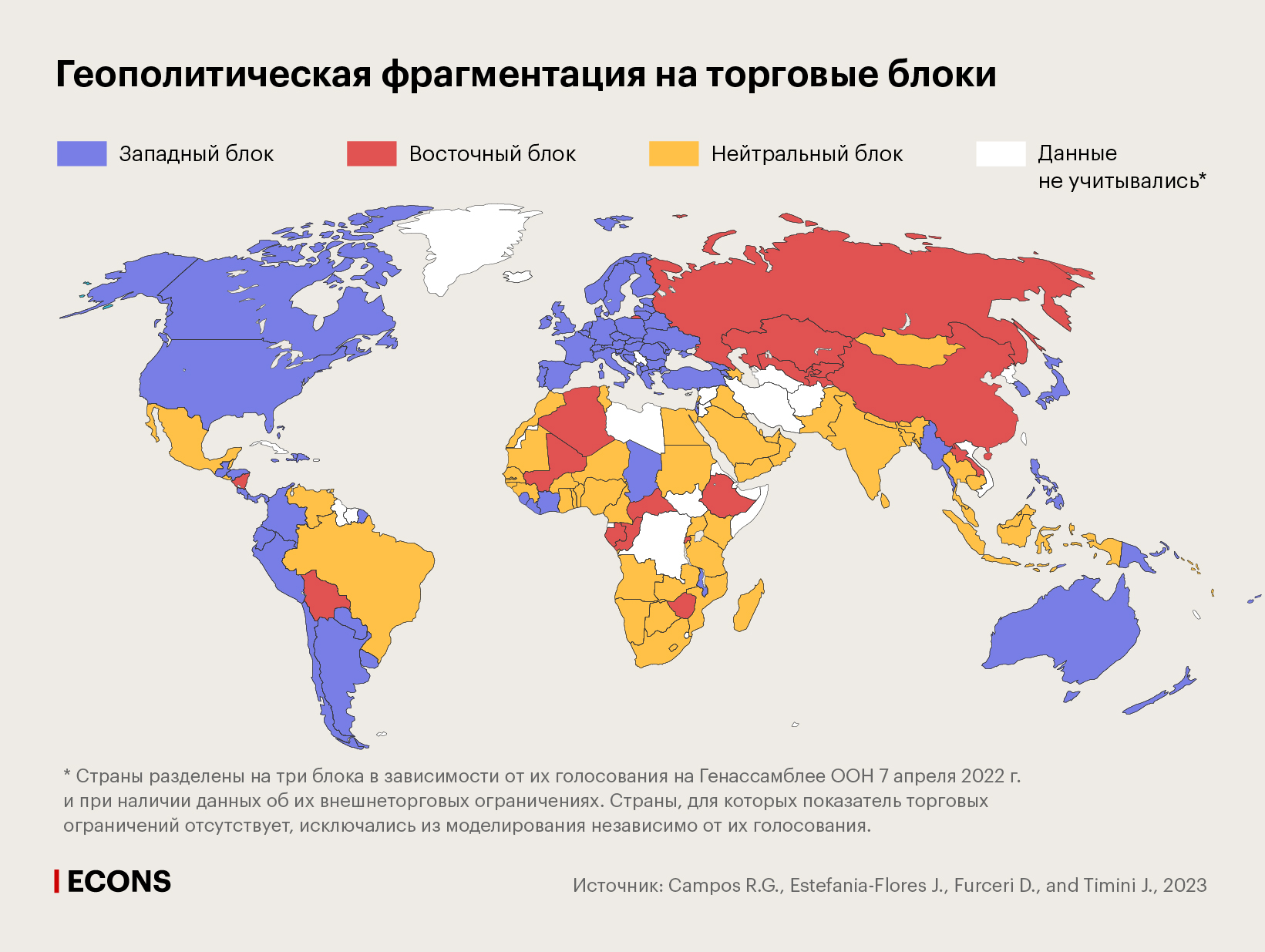 Геополитическая фрагментация на торговые блоки